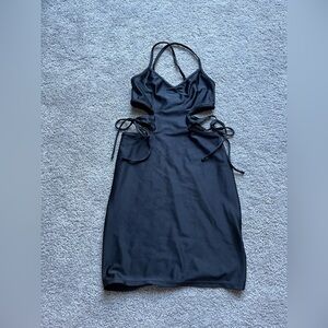 Urban Outfitters Black Satin Top